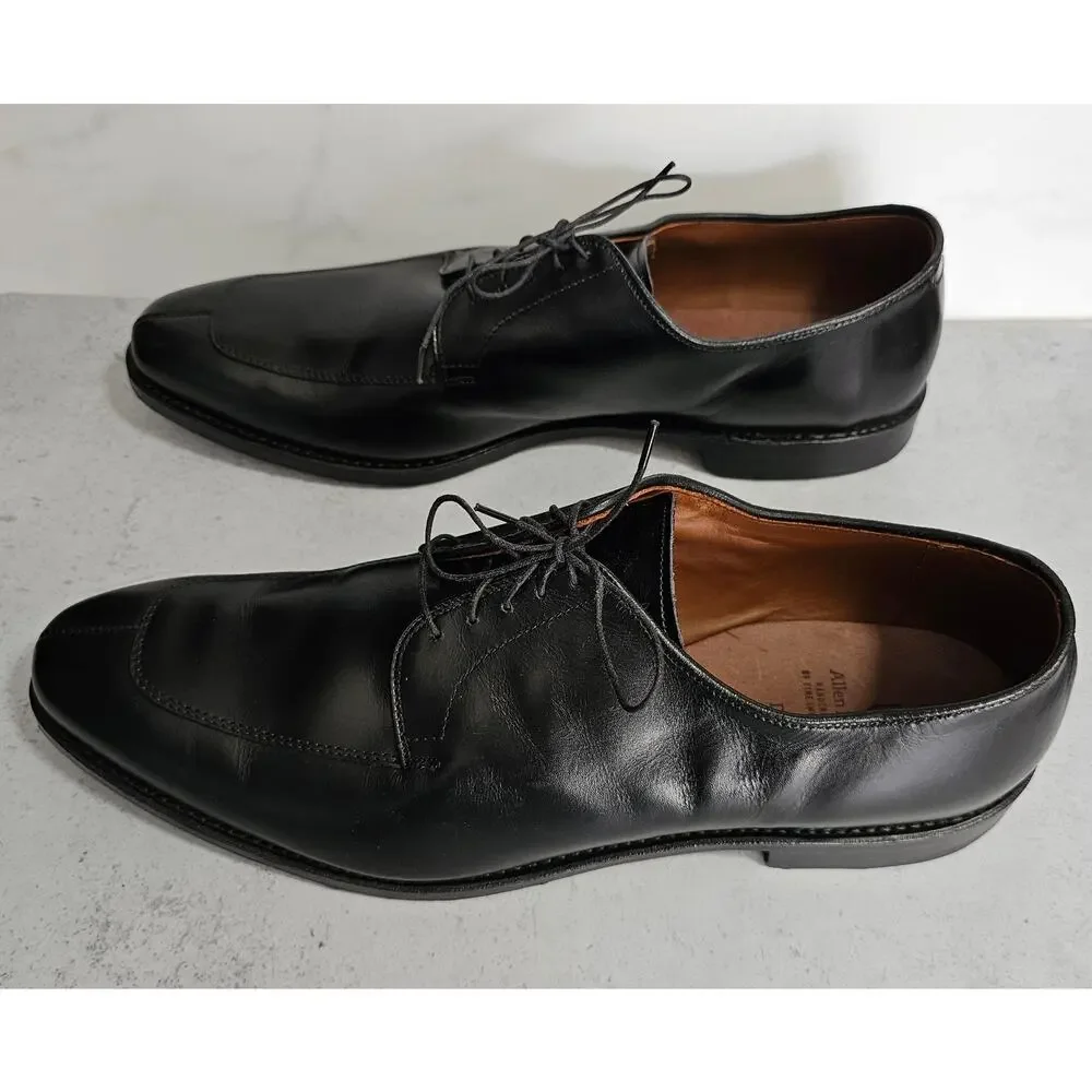 EUC Allen Edmonds Men's Black Leather Resoled Split Toe Delray Dress Shoes 15 B - Picture 6 of 10